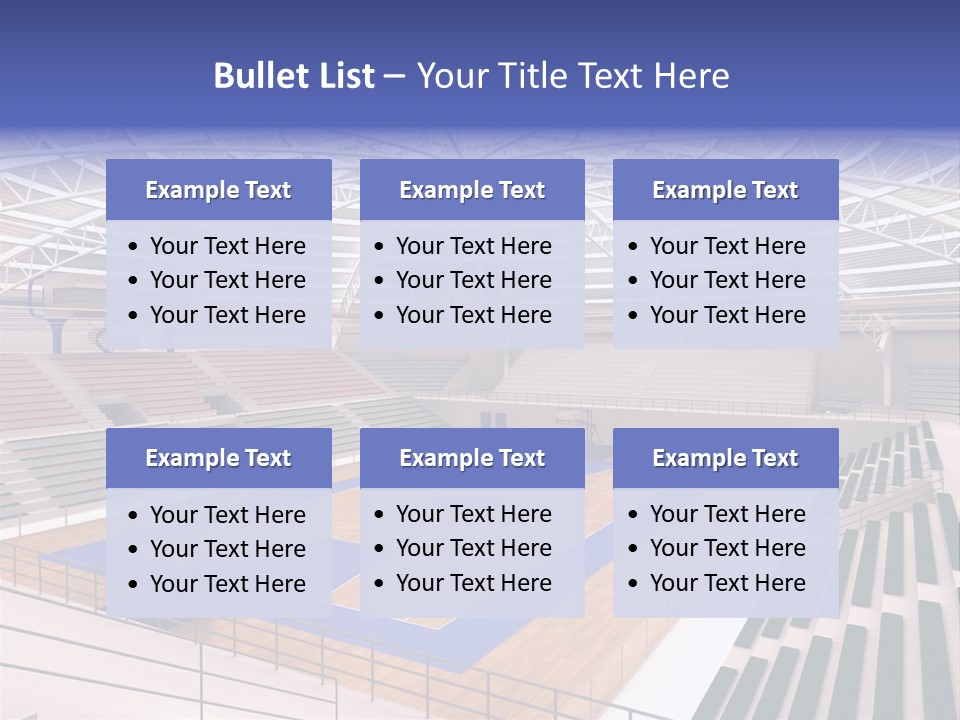Progetto Tensostruttura Sportivo PowerPoint Template