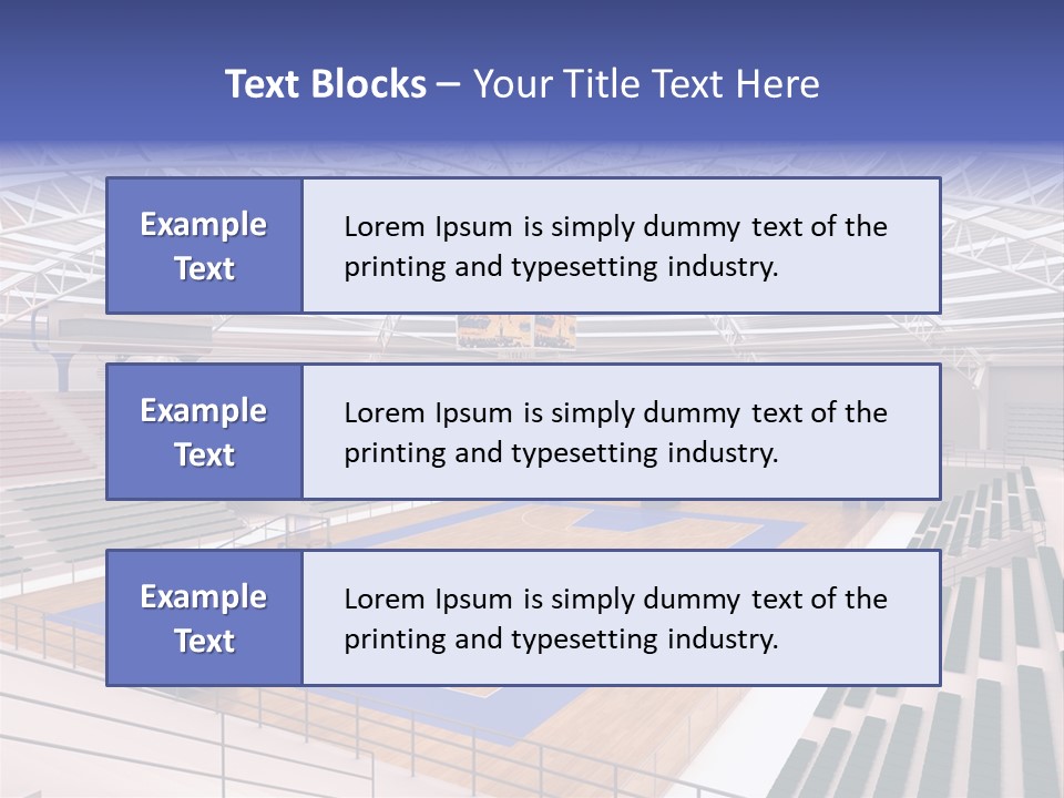 Progetto Tensostruttura Sportivo PowerPoint Template
