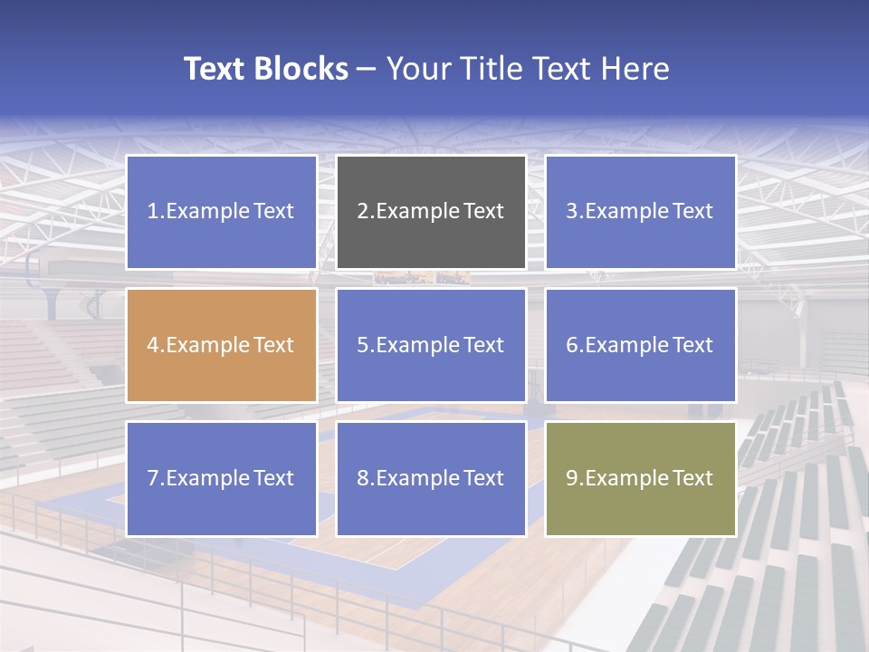 Progetto Tensostruttura Sportivo PowerPoint Template