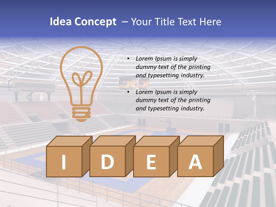 Progetto Tensostruttura Sportivo PowerPoint Template