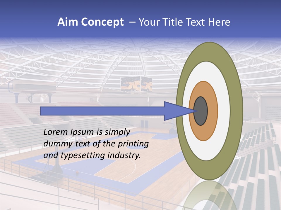 Progetto Tensostruttura Sportivo PowerPoint Template