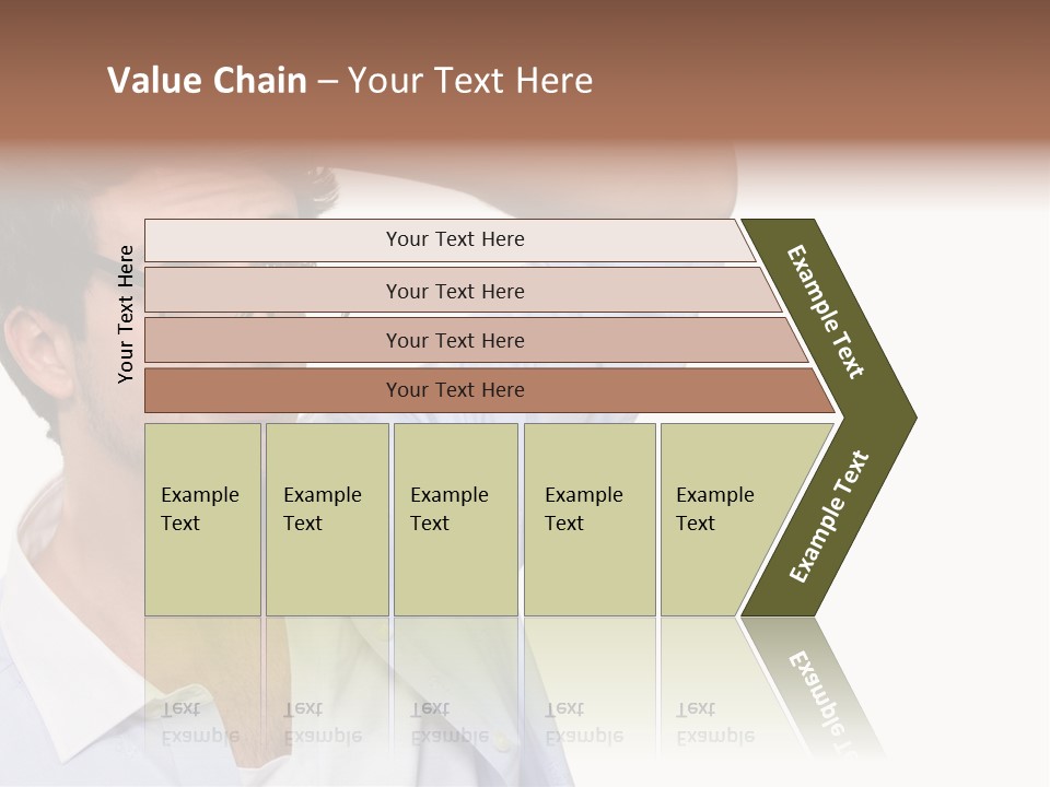 Blue Shirt Stubble PowerPoint Template
