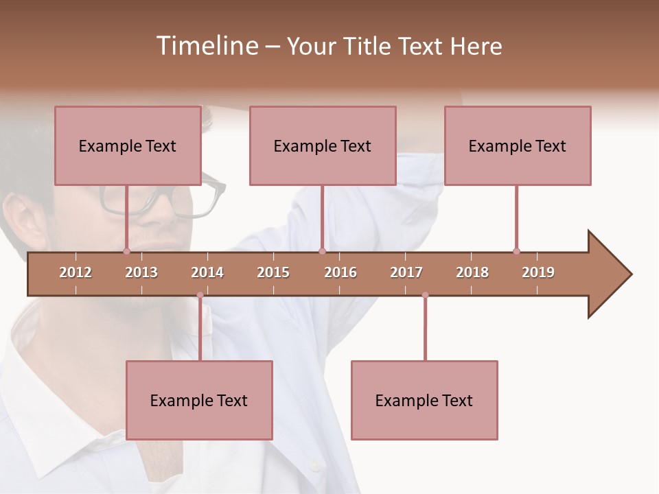 Blue Shirt Stubble PowerPoint Template