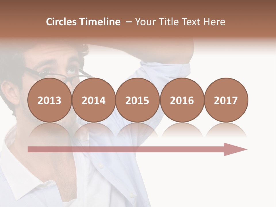 Blue Shirt Stubble PowerPoint Template