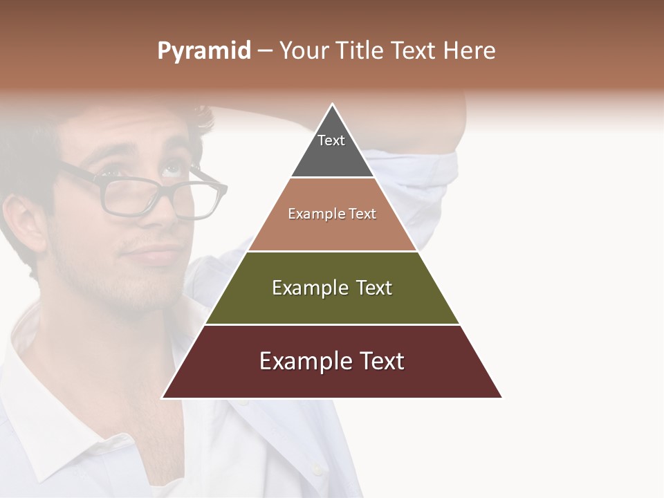 Blue Shirt Stubble PowerPoint Template