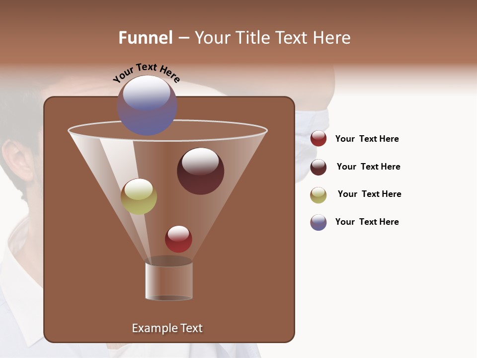 Blue Shirt Stubble PowerPoint Template