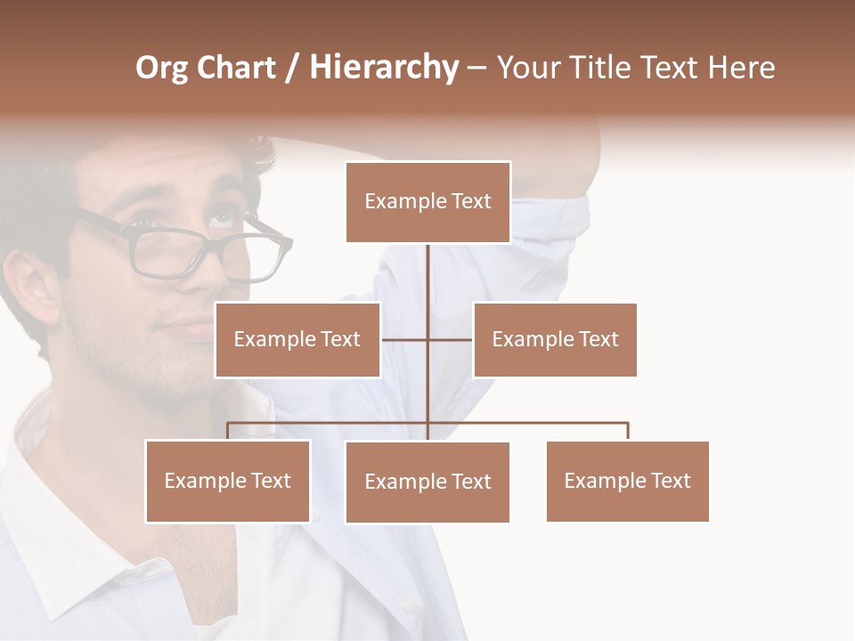 Blue Shirt Stubble PowerPoint Template