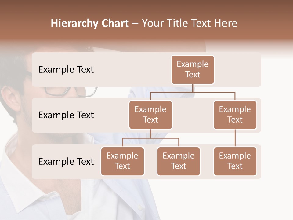 Blue Shirt Stubble PowerPoint Template