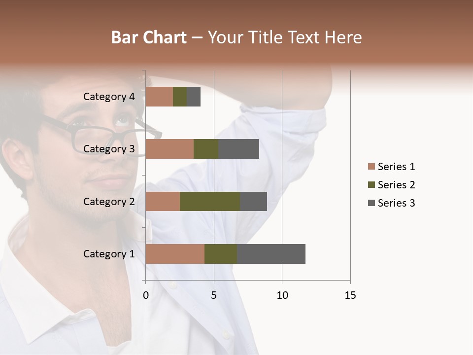 Blue Shirt Stubble PowerPoint Template