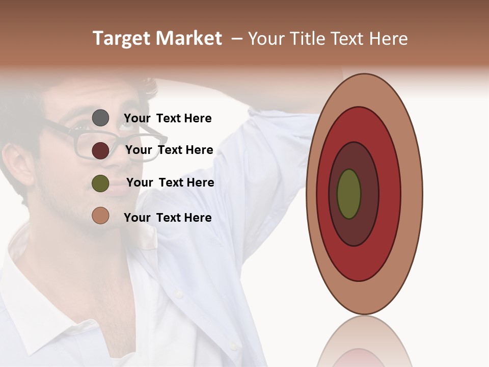 Blue Shirt Stubble PowerPoint Template