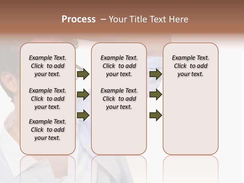 Blue Shirt Stubble PowerPoint Template