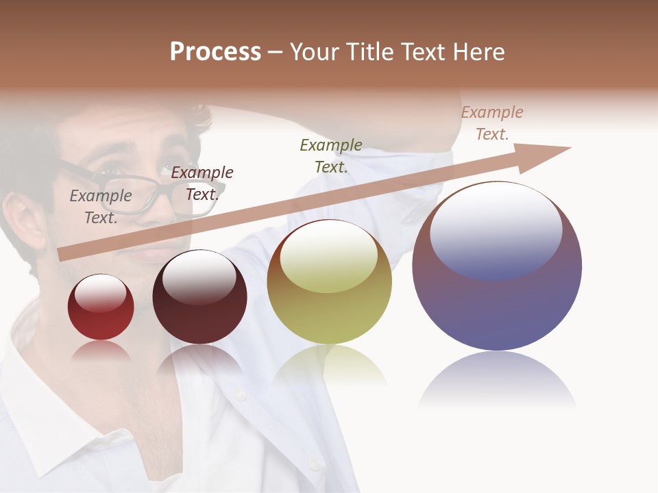 Blue Shirt Stubble PowerPoint Template