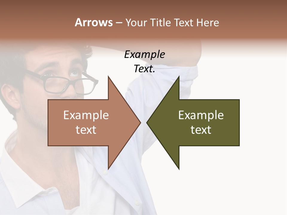 Blue Shirt Stubble PowerPoint Template