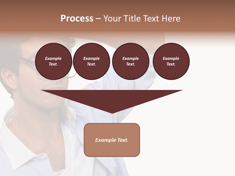 Blue Shirt Stubble PowerPoint Template