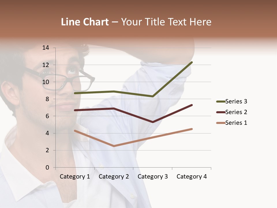 Blue Shirt Stubble PowerPoint Template