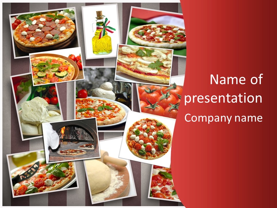 Vergine Fotografie Gastronomia PowerPoint Template