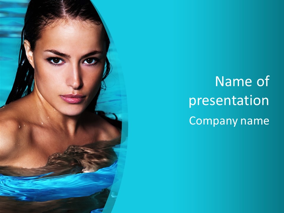 Calm Blue Spa PowerPoint Template