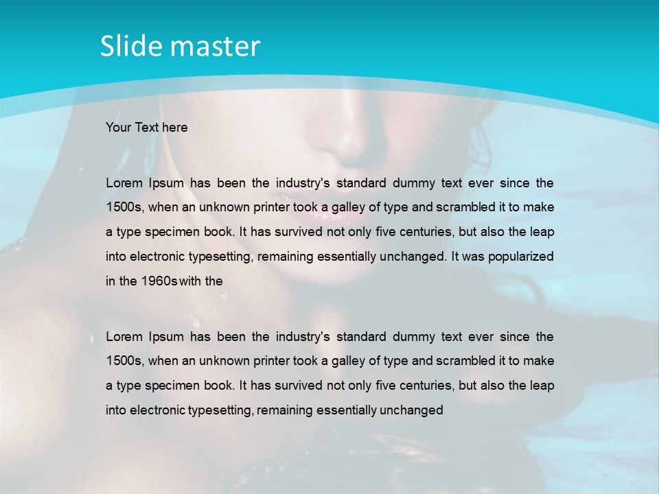Calm Blue Spa PowerPoint Template