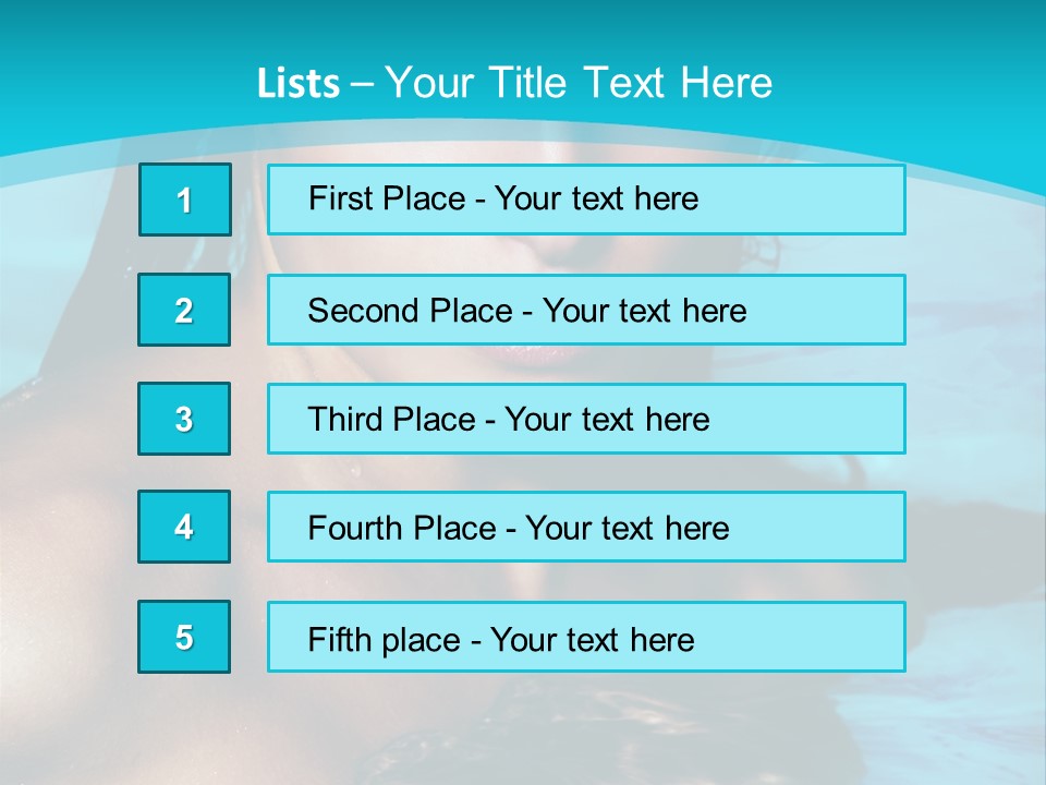 Calm Blue Spa PowerPoint Template