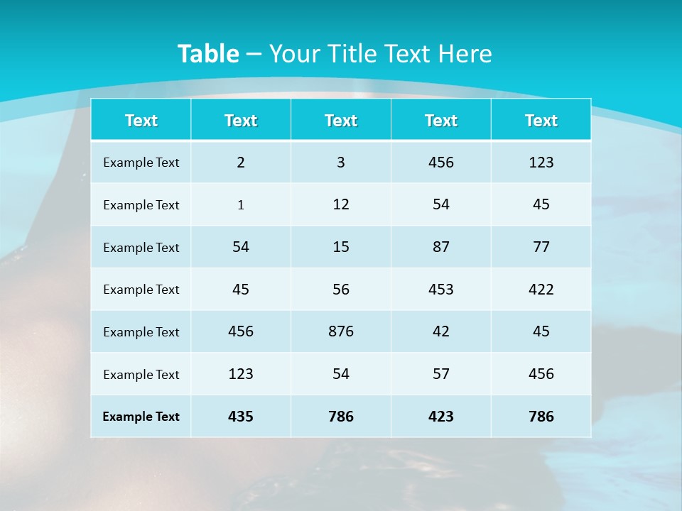 Calm Blue Spa PowerPoint Template