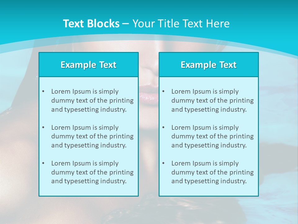 Calm Blue Spa PowerPoint Template