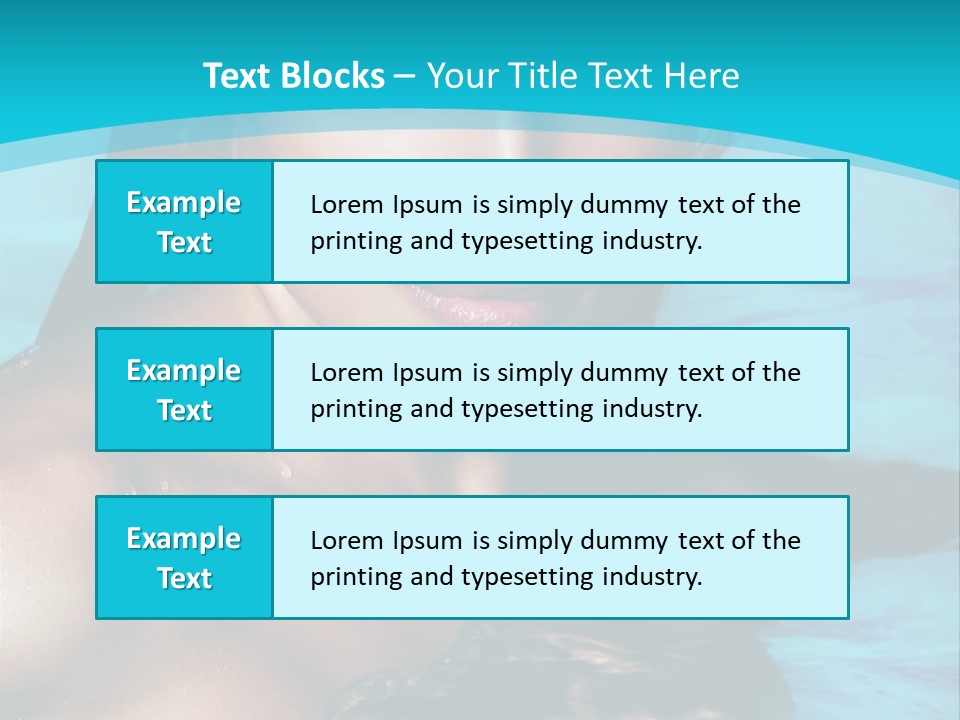 Calm Blue Spa PowerPoint Template