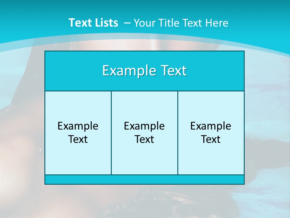 Calm Blue Spa PowerPoint Template