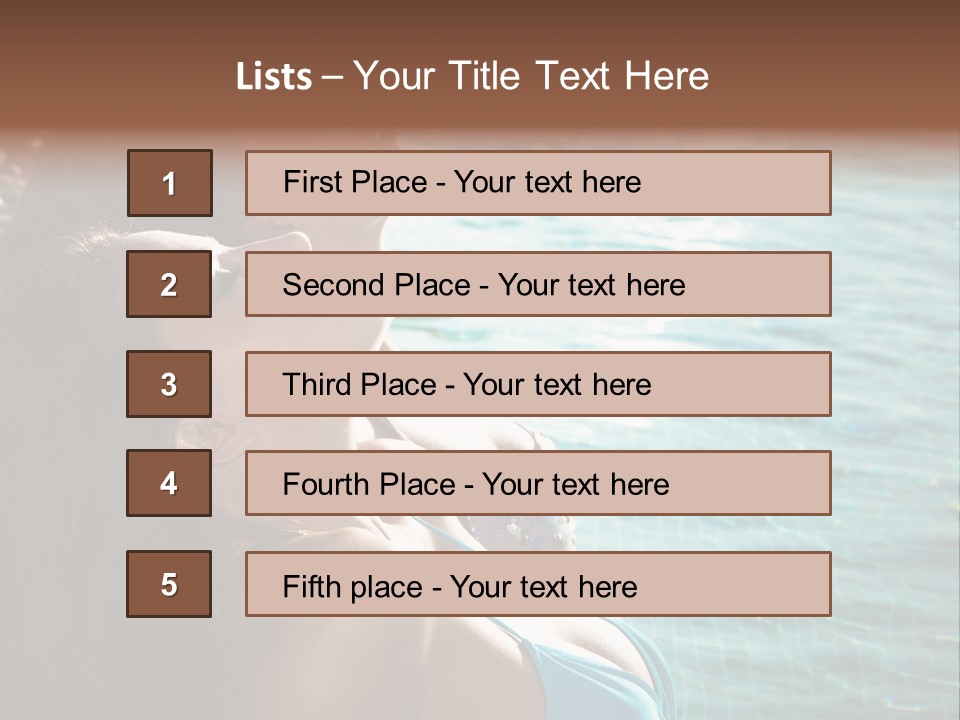 Resort Lifestyle Healthy PowerPoint Template