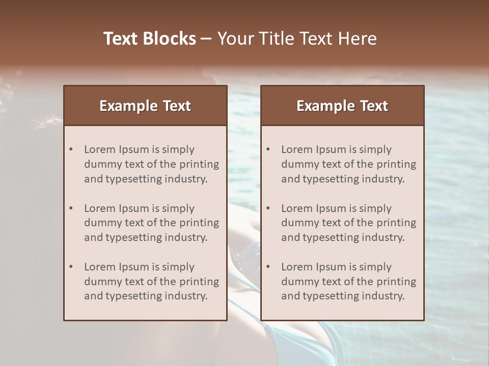 Resort Lifestyle Healthy PowerPoint Template