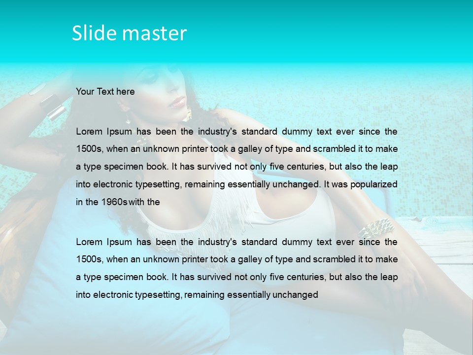 Pool Resort Healthy PowerPoint Template