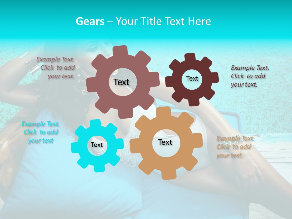 Pool Resort Healthy PowerPoint Template