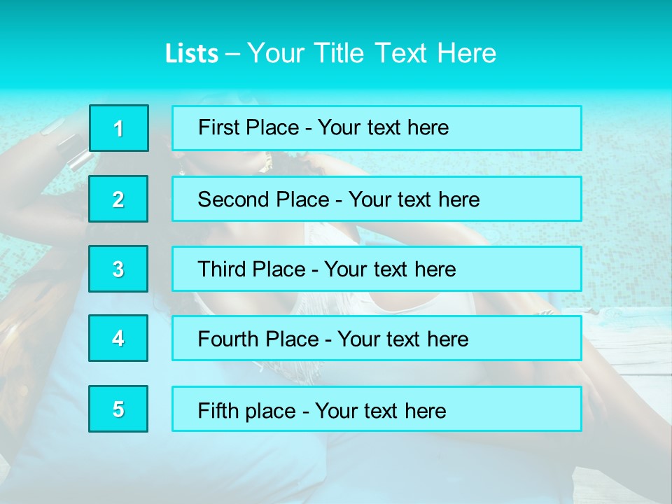 Pool Resort Healthy PowerPoint Template