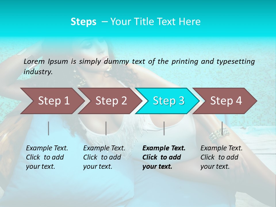 Pool Resort Healthy PowerPoint Template