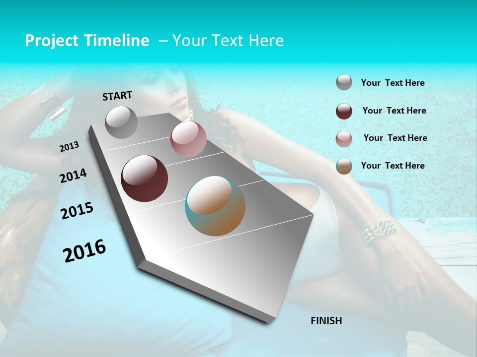 Pool Resort Healthy PowerPoint Template