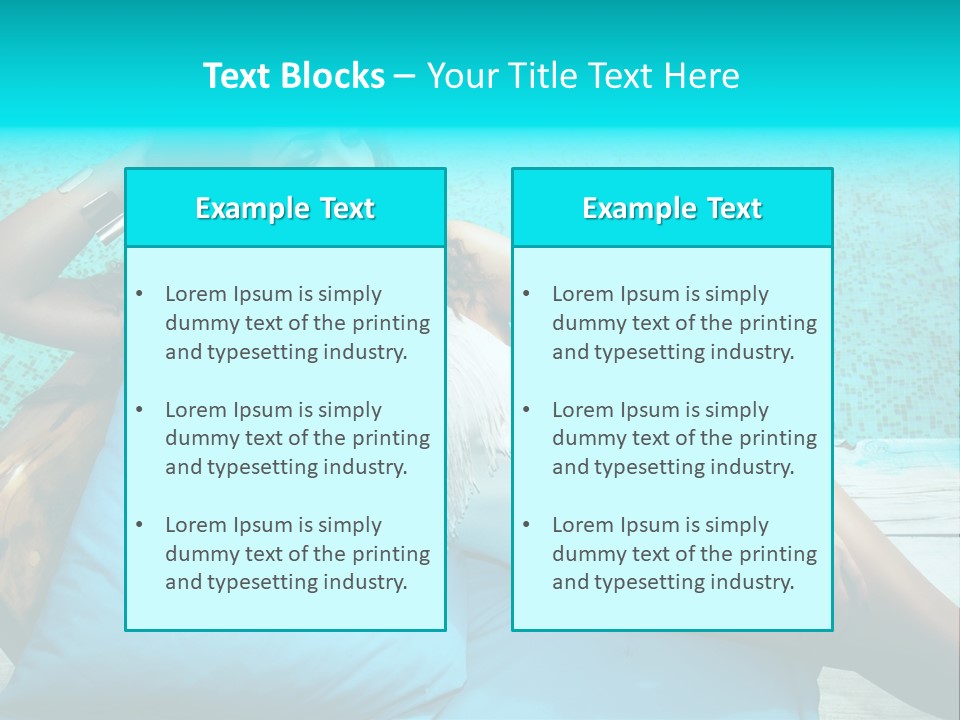 Pool Resort Healthy PowerPoint Template