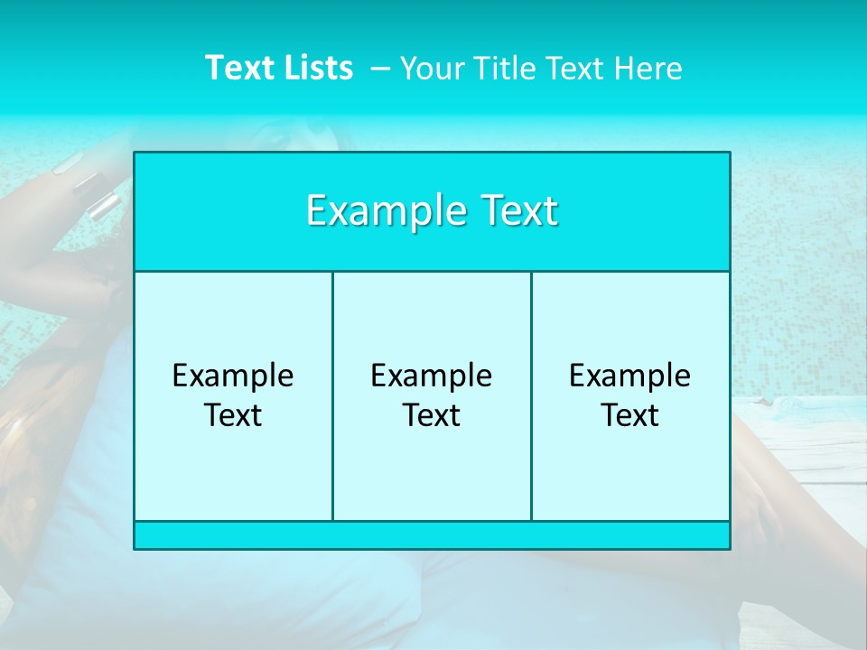 Pool Resort Healthy PowerPoint Template