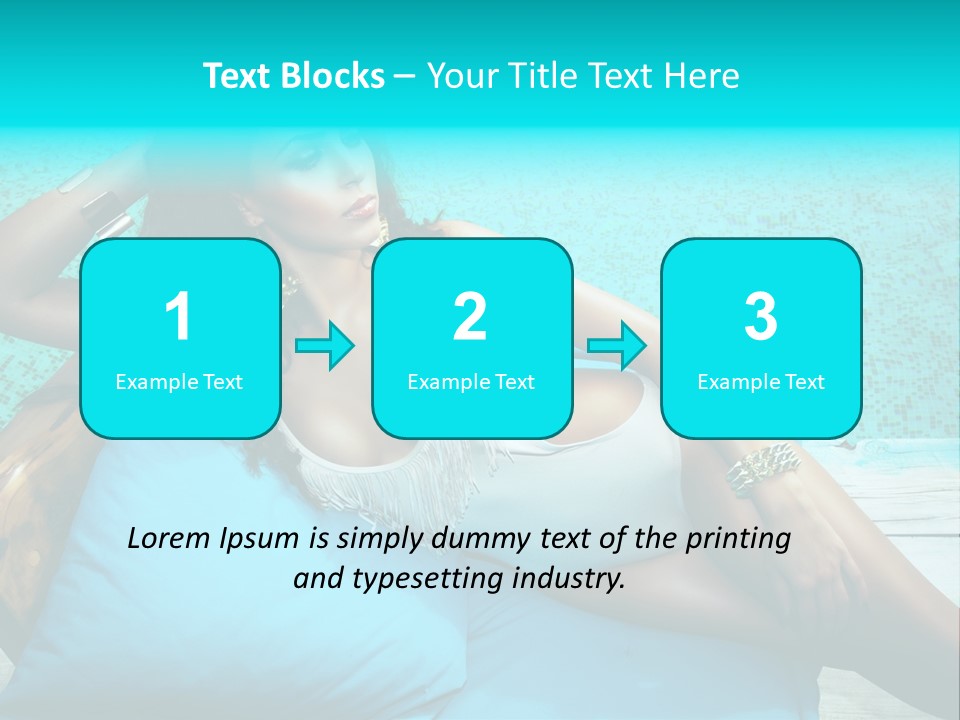 Pool Resort Healthy PowerPoint Template
