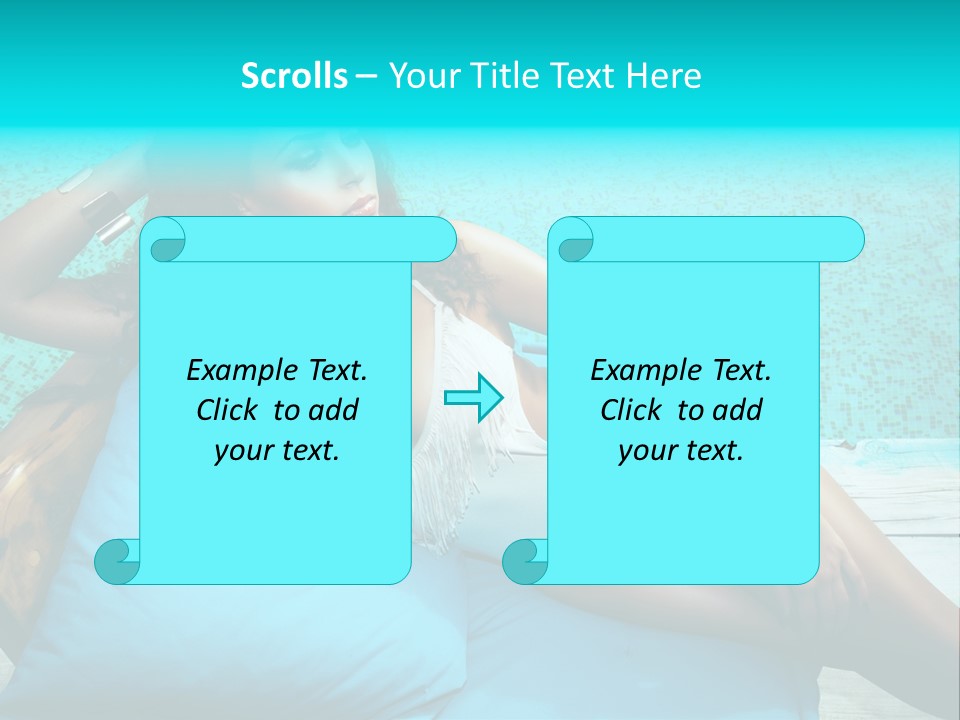 Pool Resort Healthy PowerPoint Template