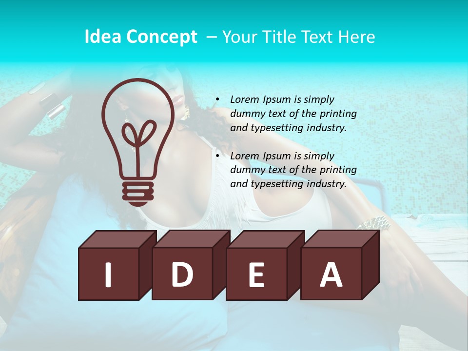 Pool Resort Healthy PowerPoint Template