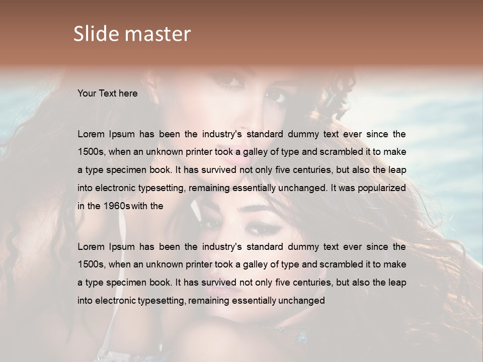 Beautiful Water Tanned PowerPoint Template