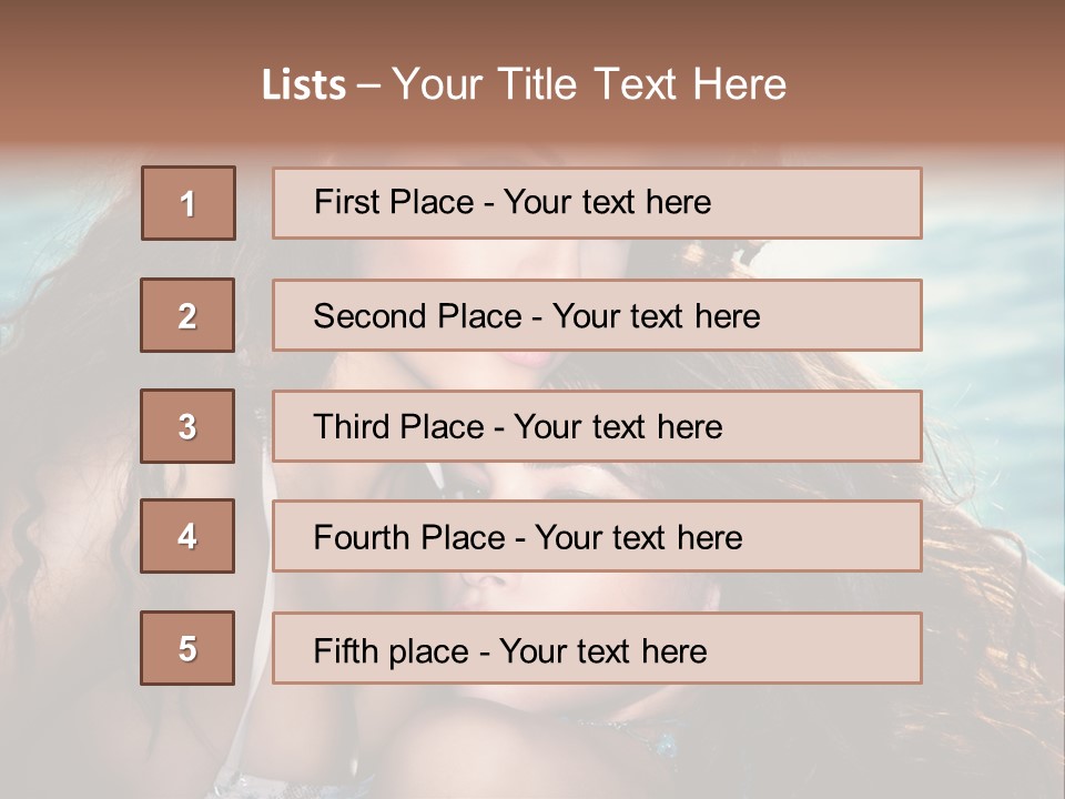 Beautiful Water Tanned PowerPoint Template
