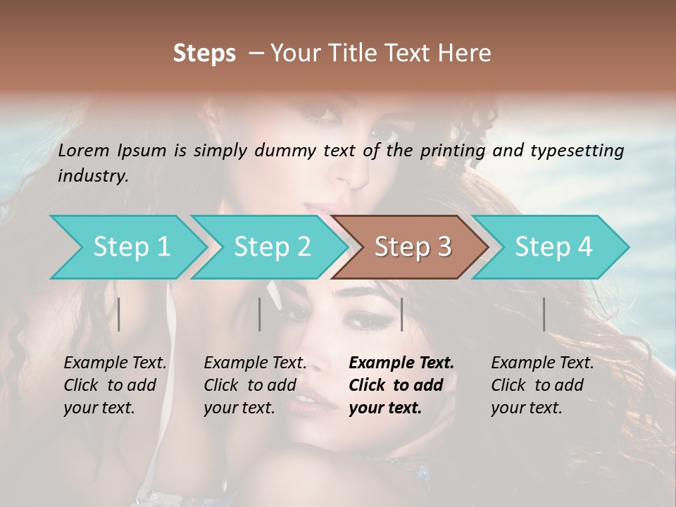 Beautiful Water Tanned PowerPoint Template