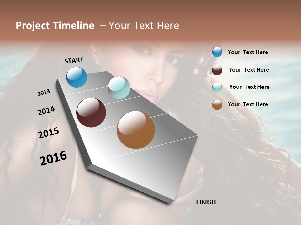 Beautiful Water Tanned PowerPoint Template