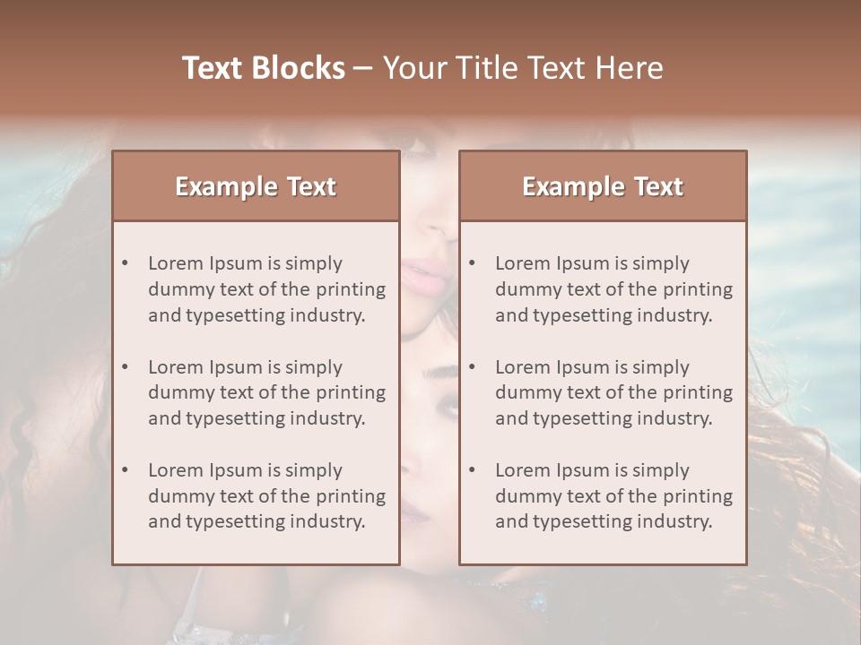 Beautiful Water Tanned PowerPoint Template