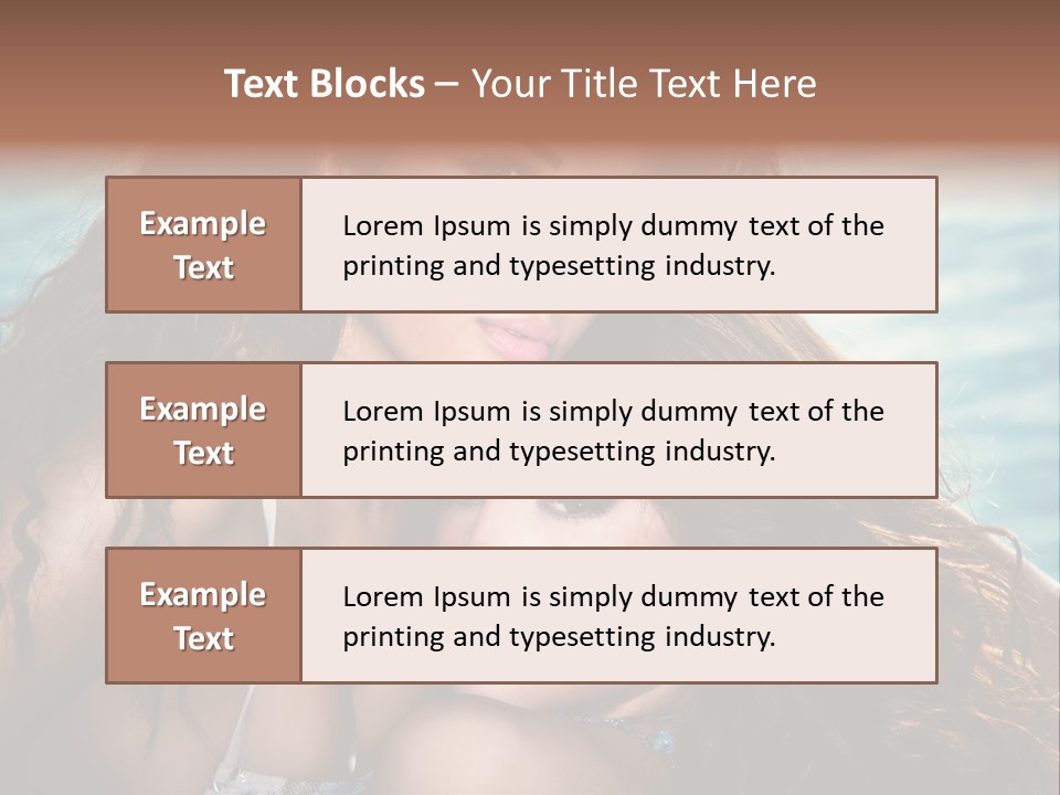 Beautiful Water Tanned PowerPoint Template