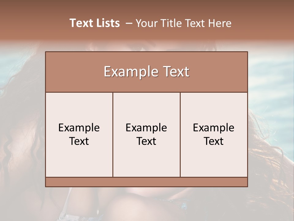 Beautiful Water Tanned PowerPoint Template