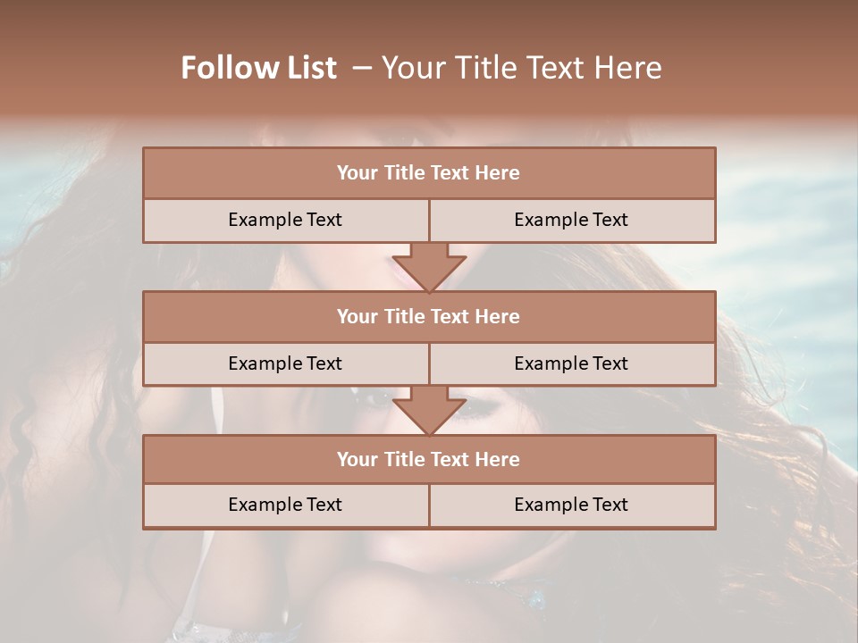 Beautiful Water Tanned PowerPoint Template