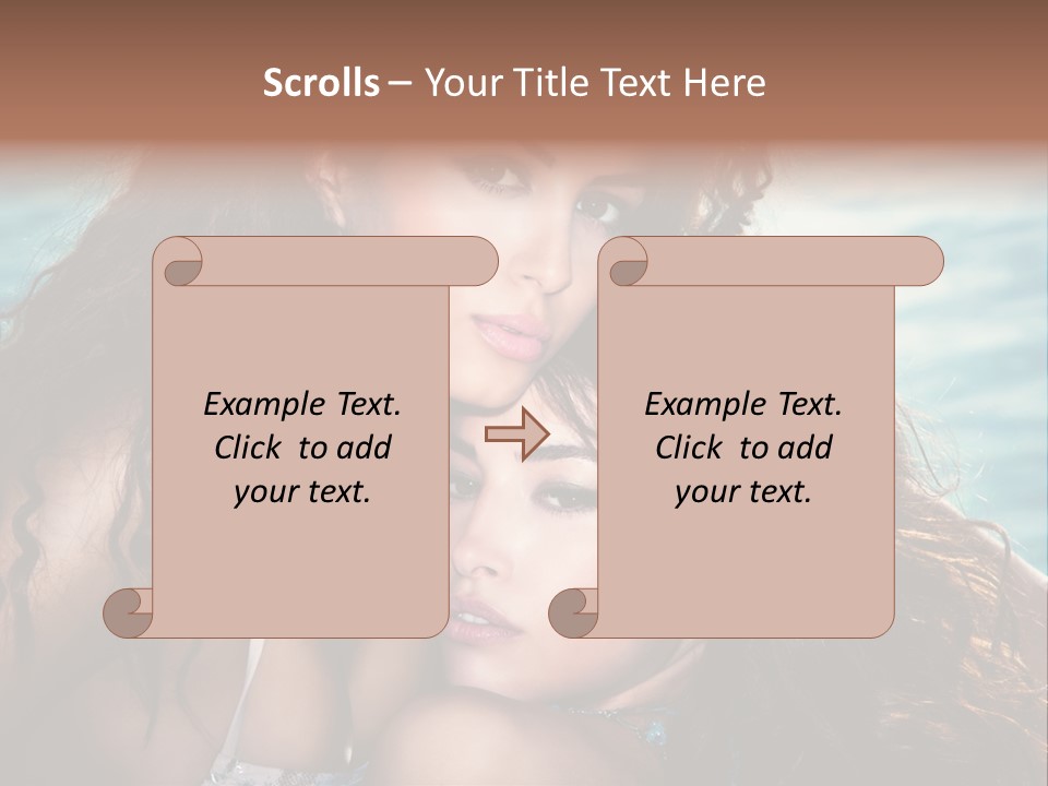 Beautiful Water Tanned PowerPoint Template