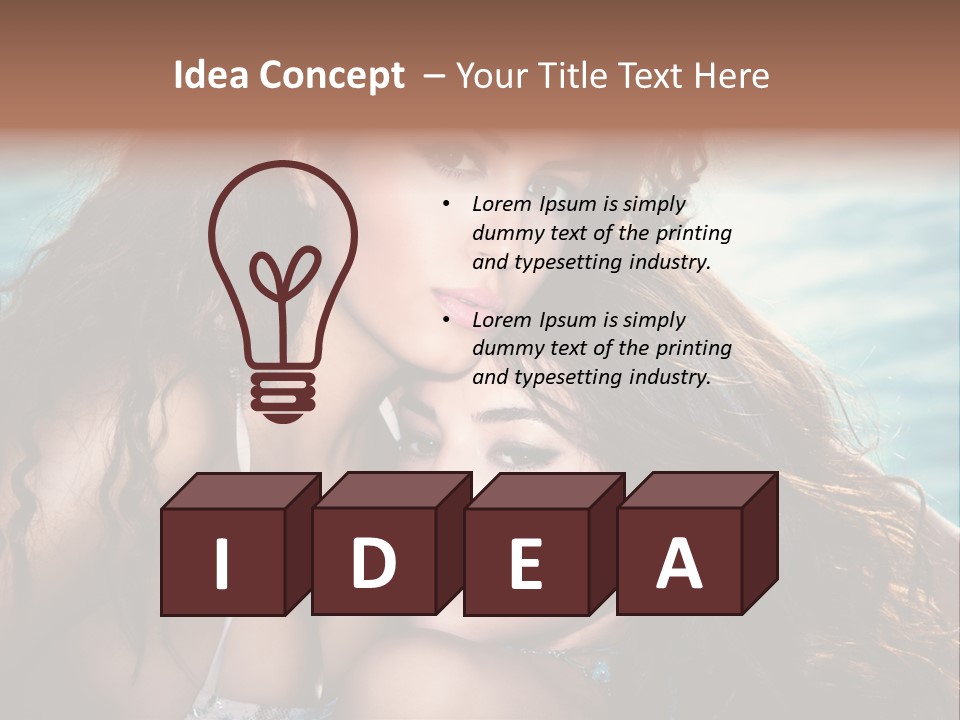 Beautiful Water Tanned PowerPoint Template