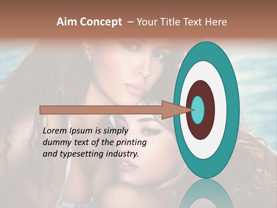 Beautiful Water Tanned PowerPoint Template